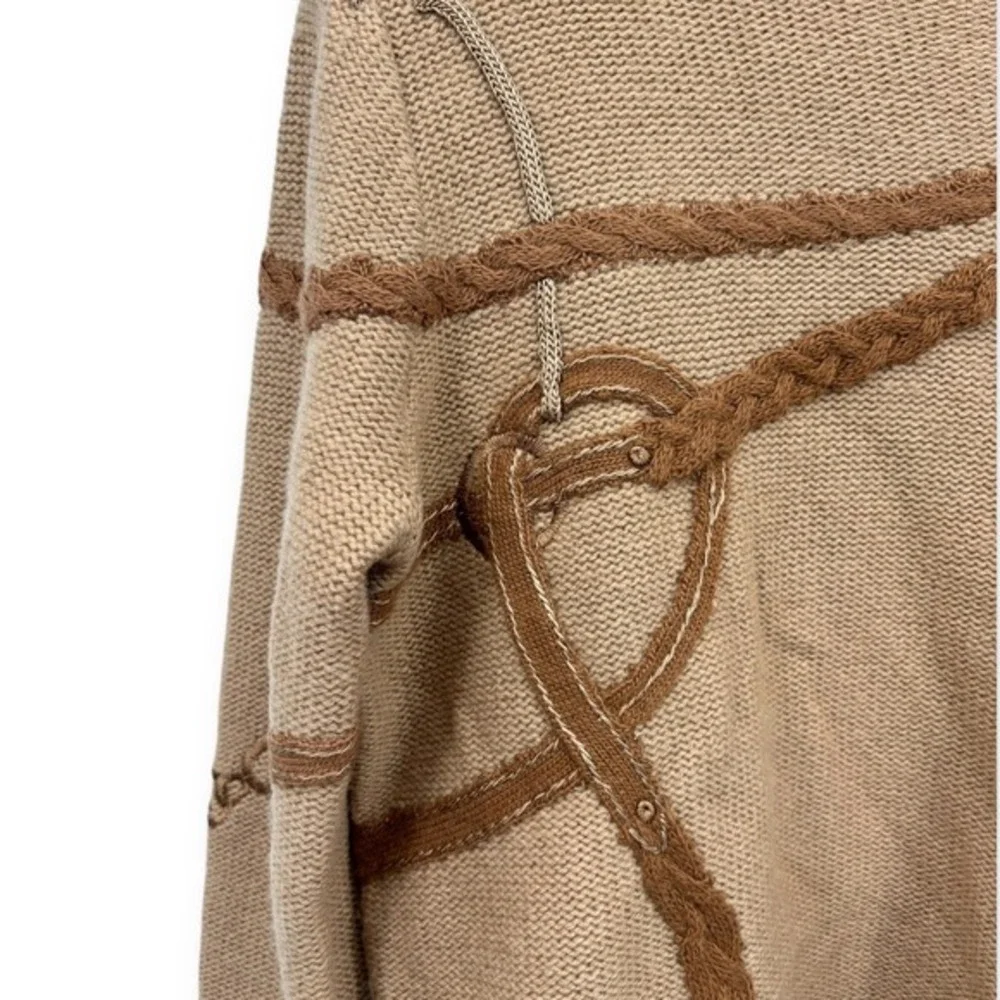NWT Ralph Lauren Collection Bridle Crewneck Wool Jumper Purple Label Size Large - Picture 9 of 15